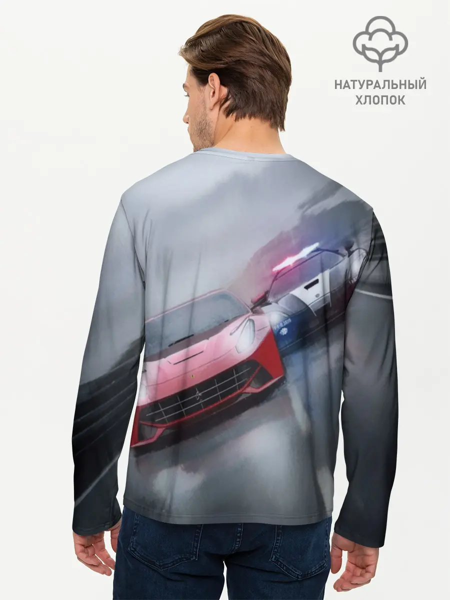 Мужской лонгслив базовый / NEED FOR SPEED (P007_P004ooo1717083, P004ooo1717083)