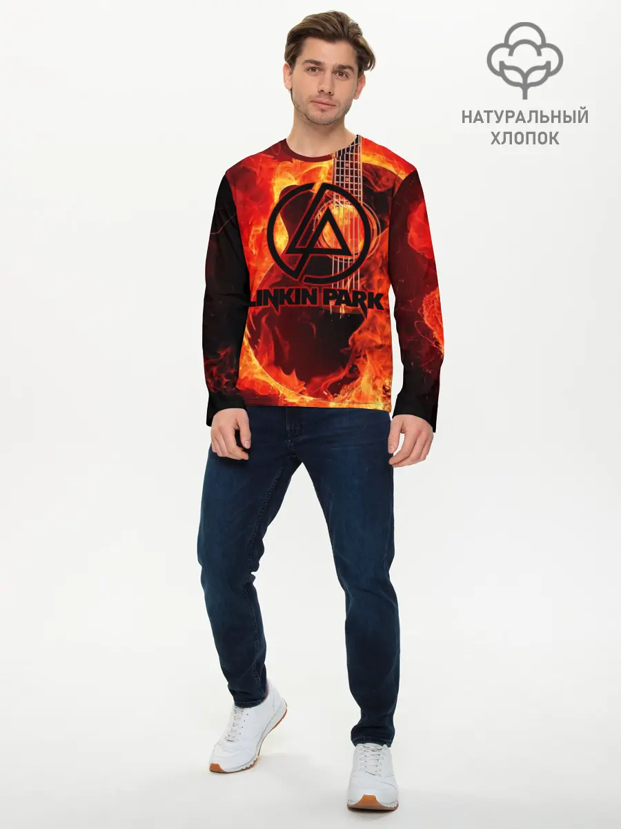 Мужской лонгслив базовый / Linkin Park (P007_P004ooo1717551, P004ooo1717551)
