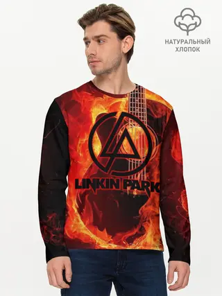 Мужской лонгслив базовый / Linkin Park (P007_P004ooo1717551, P004ooo1717551)