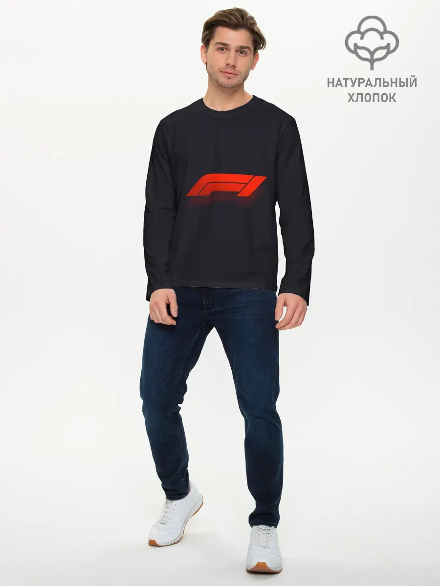 Мужской лонгслив базовый / Formula 1 Logo (P007_P004ooo1717657, P004ooo1717657)