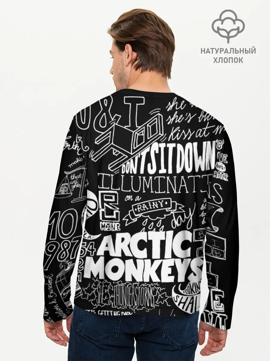 Мужской лонгслив базовый / Arctic Monkeys (P007_P004ooo1721473, P004ooo1721473)