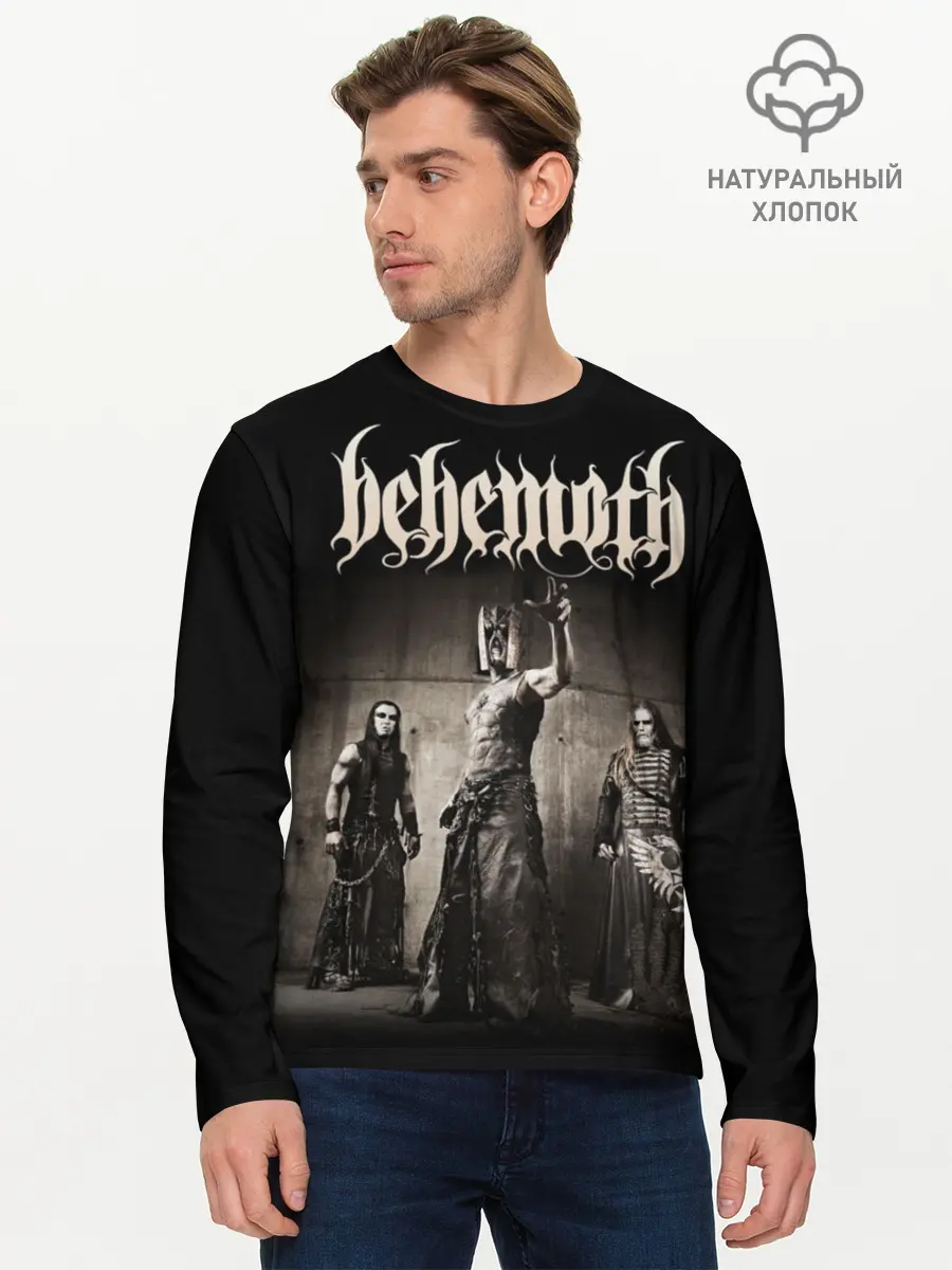 Мужской лонгслив базовый / Behemoth (P007_P004ooo1722201, P004ooo1722201)