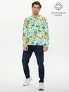 Мужской лонгслив базовый / Коты на отдыхе (P007_P004ooo1718159, P004ooo1718159)