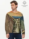 Мужской лонгслив базовый / Крик котика (P007_P004ooo1727245, P004ooo1727245)