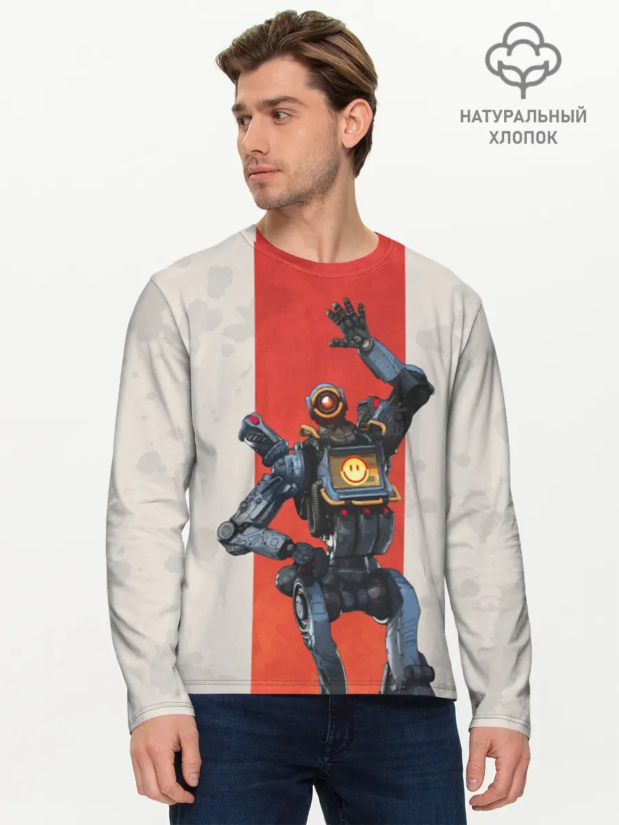 Мужской лонгслив базовый / APEX LEGENDS - Pathfinder (P007_P004ooo1727523, P004ooo1727523)