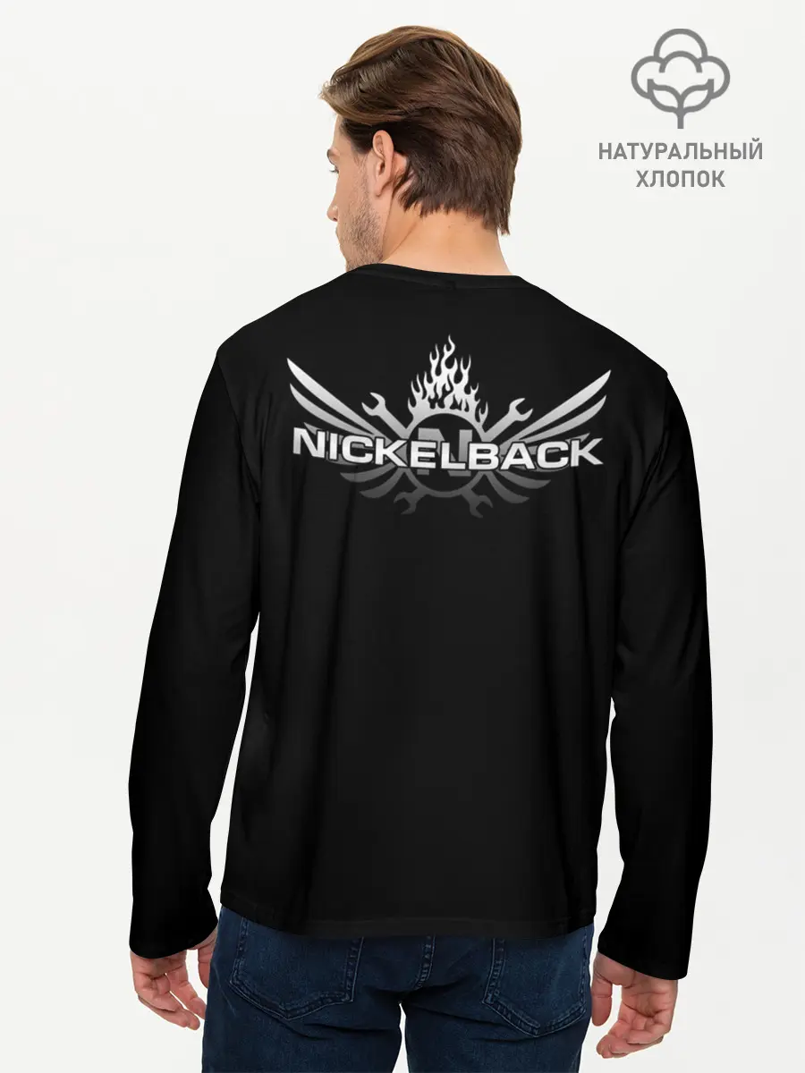 Мужской лонгслив базовый / Nickelback (P007_P004ooo1728133, P004ooo1728133)
