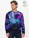 Мужской лонгслив базовый / League Of Legends Neon Dragon (P007_P004ooo1728831, P004ooo1728831)