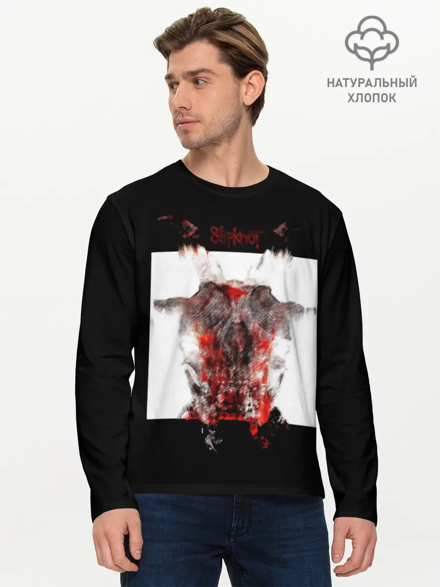 Мужской лонгслив базовый / Slipknot All Out Life (P007_P004ooo1724087, P004ooo1724087)