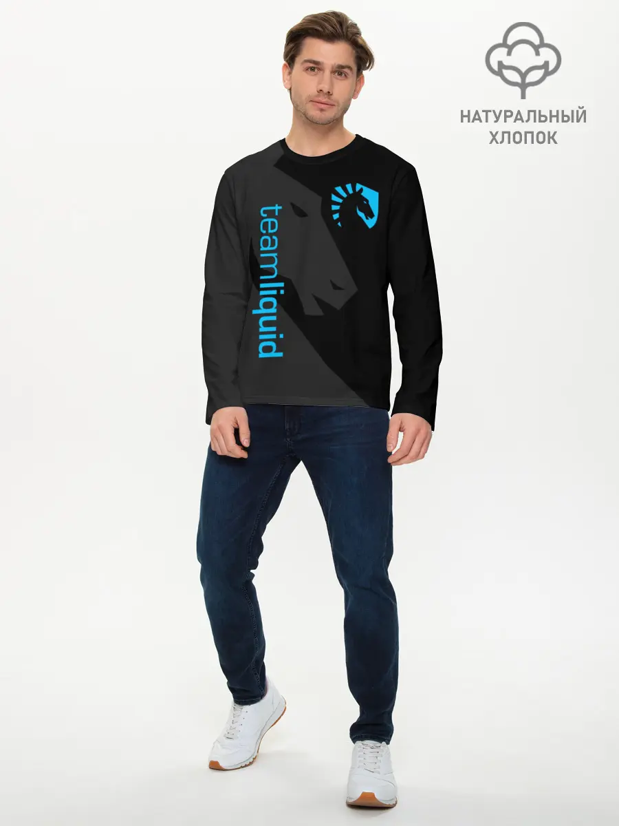 Мужской лонгслив базовый / TEAM LIQUID | ТИМ ЛИКВИД (P007_P004ooo1724567, P004ooo1724567)