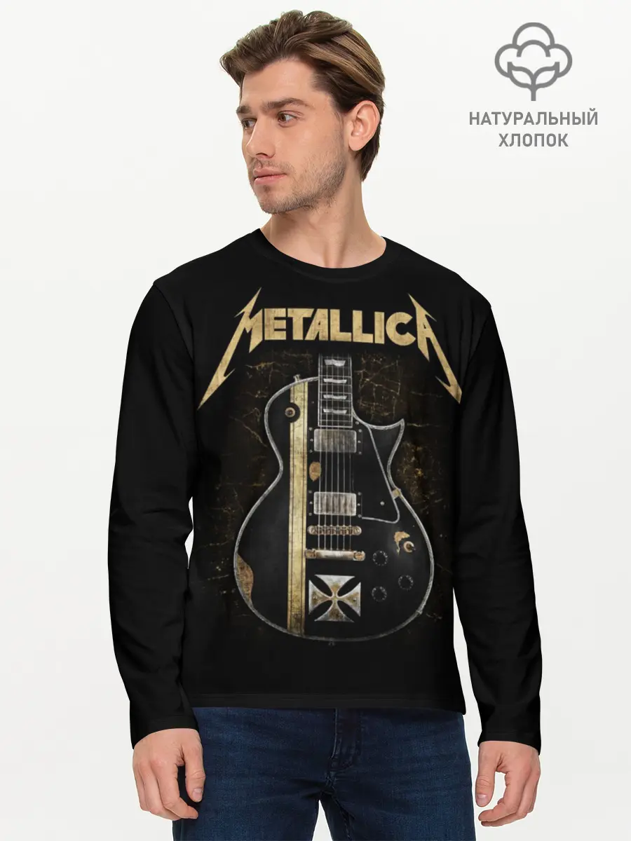 Мужской лонгслив базовый / Metallica (P007_P004ooo1725995, P004ooo1725995)