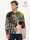 Мужской лонгслив базовый / Dsquared tattoo (P007_P004ooo1732743, P004ooo1732743)