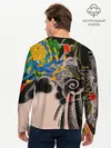 Мужской лонгслив базовый / Dsquared tattoo (P007_P004ooo1732743, P004ooo1732743)