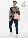 Мужской лонгслив базовый / Dsquared tattoo (P007_P004ooo1732743, P004ooo1732743)