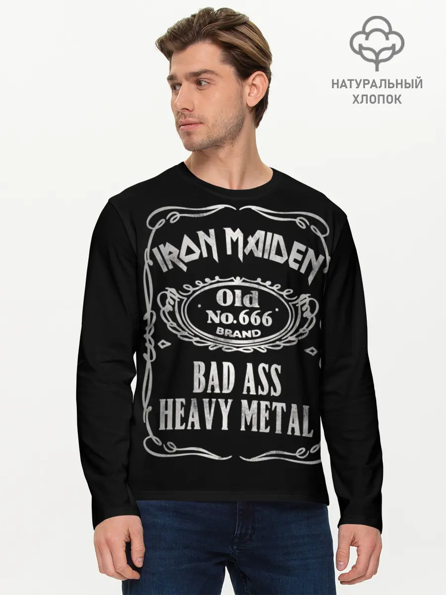 Мужской лонгслив базовый / Iron Maiden (P007_P004ooo1732127, P004ooo1732127)