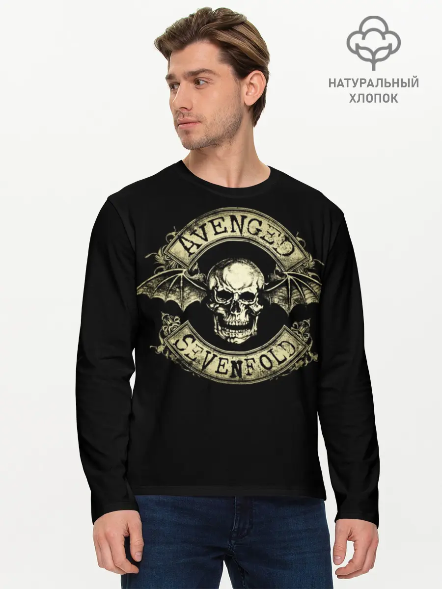 Мужской лонгслив базовый / Avenged Sevenfold (P007_P004ooo1732827, P004ooo1732827)