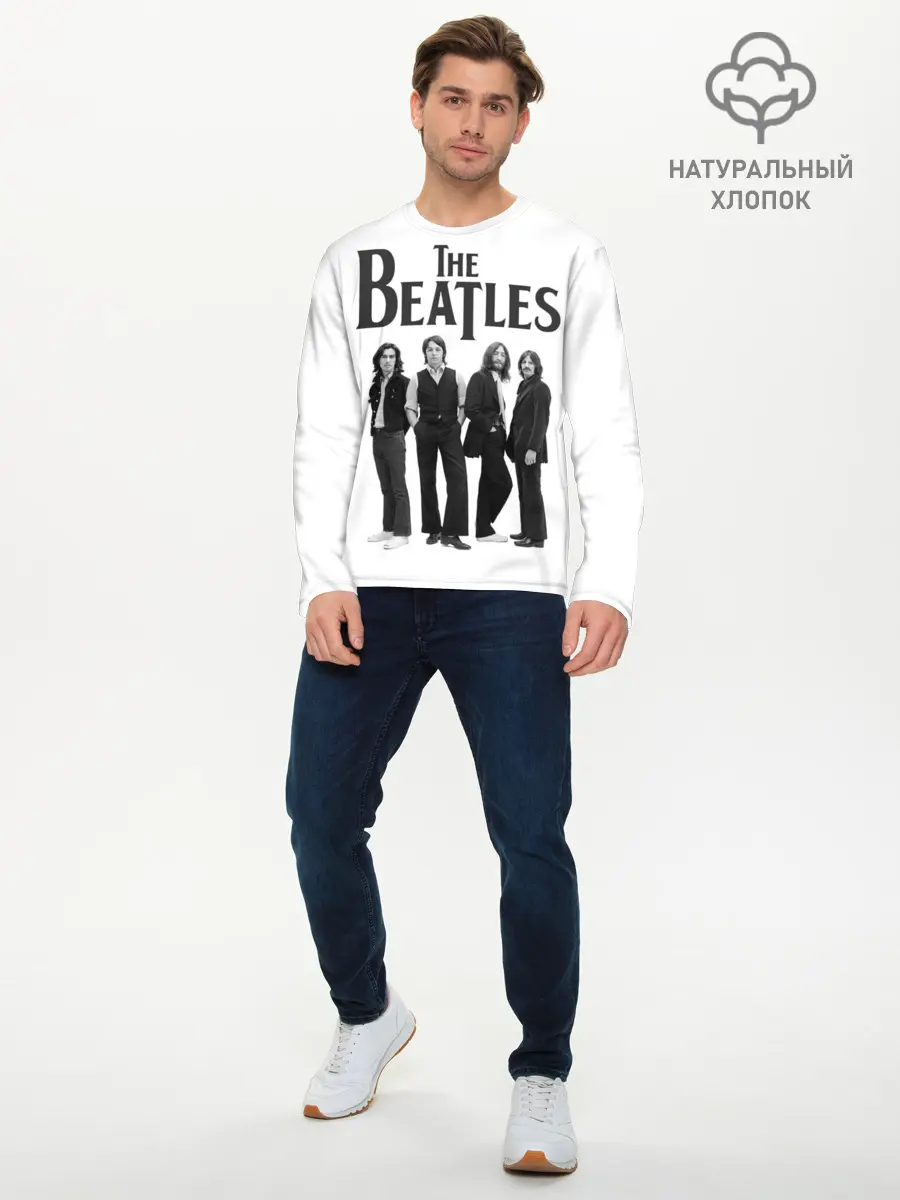 Мужской лонгслив базовый / The Beatles (P007_P004ooo1729549, P004ooo1729549)