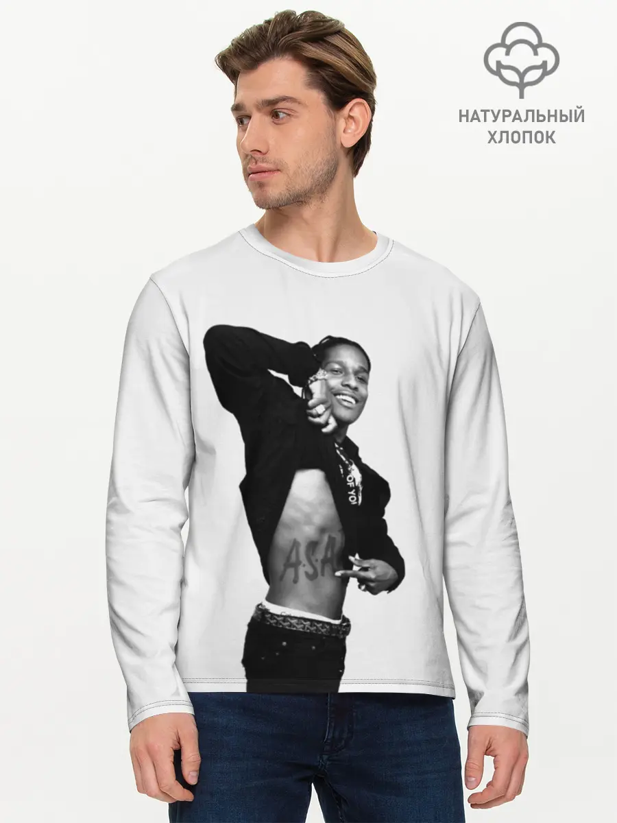 Мужской лонгслив базовый / A$AP ROCKY (P007_P004ooo1731519, P004ooo1731519)