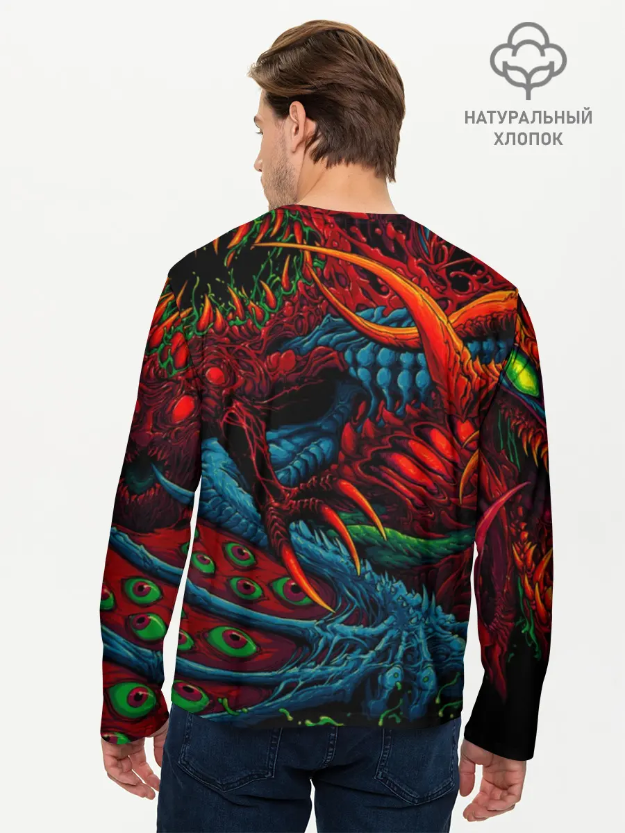 Мужской лонгслив базовый / CS GO:HYPER BEAST (P007_P004ooo1736563, P004ooo1736563)