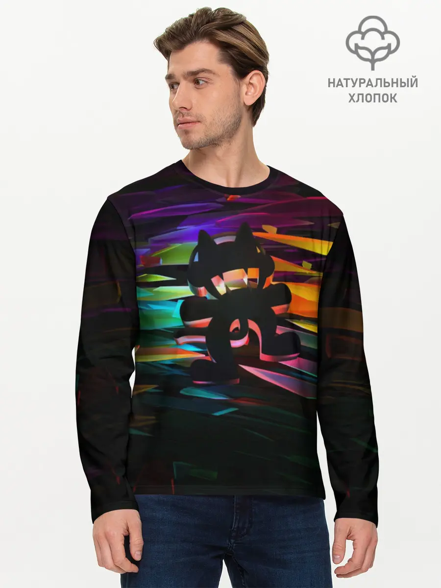 Мужской лонгслив базовый / Monstercat (P007_P004ooo1736899, P004ooo1736899)