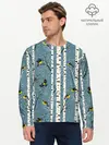 Мужской лонгслив базовый / Синички на берёзах (P007_P004ooo1734605, P004ooo1734605)