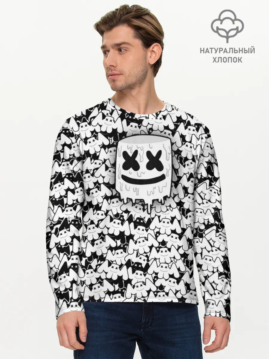 Мужской лонгслив базовый / MARSHMELLO (P007_P004ooo1735403, P004ooo1735403)