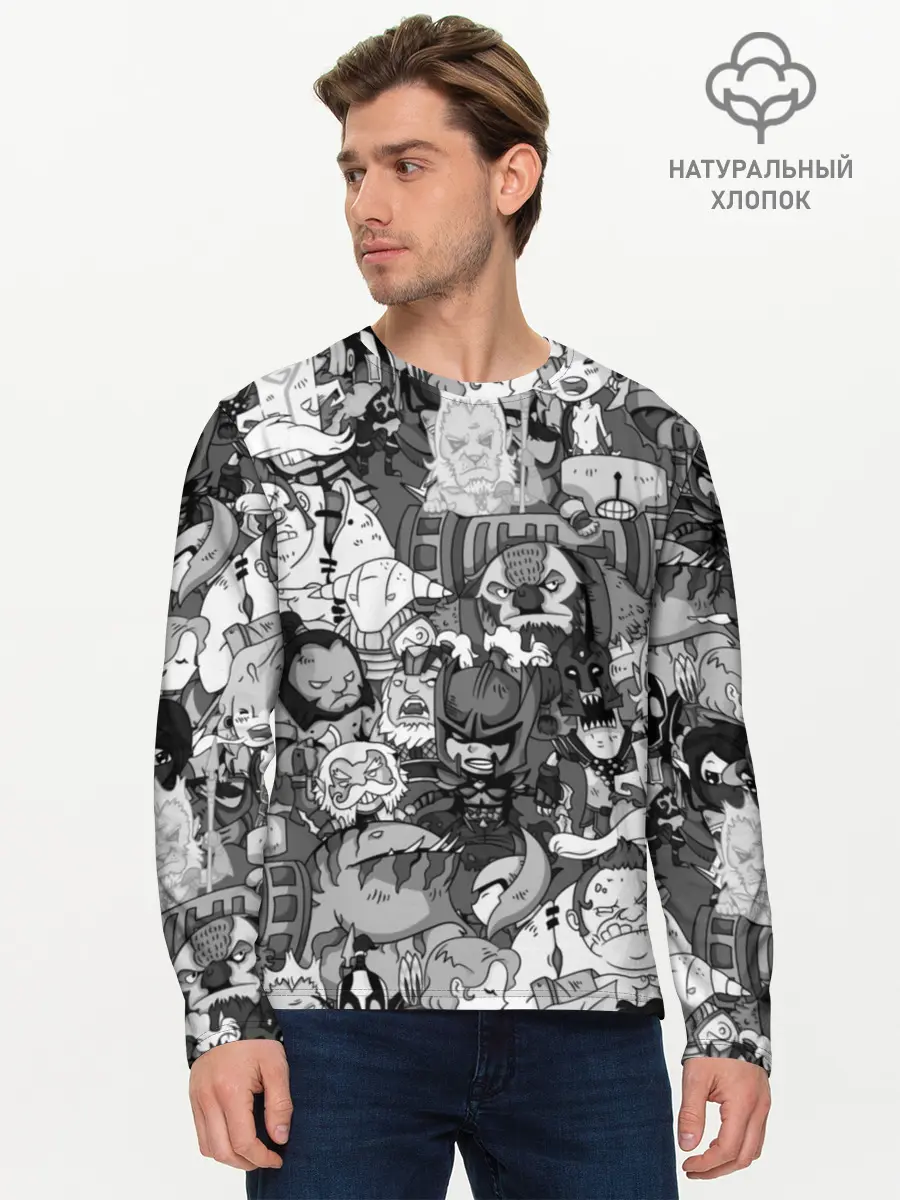 Мужской лонгслив базовый / Дота 2 (P007_P004ooo1740509, P004ooo1740509)
