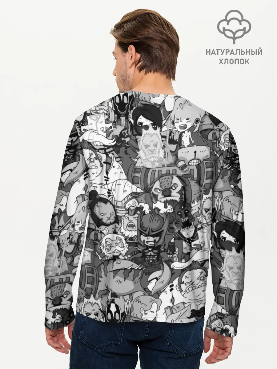 Мужской лонгслив базовый / Дота 2 (P007_P004ooo1740509, P004ooo1740509)