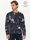 Мужской лонгслив базовый / Космос (P007_P004ooo1740233, P004ooo1740233)
