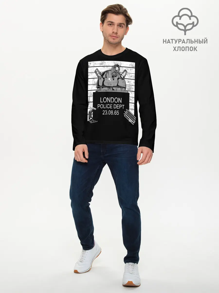 Мужской лонгслив базовый / Доктор Кто. Далек (P007_P004ooo1740025, P004ooo1740025)