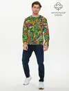 Мужской лонгслив базовый / Тибетский коллаж (P007_P004ooo1740027, P004ooo1740027)