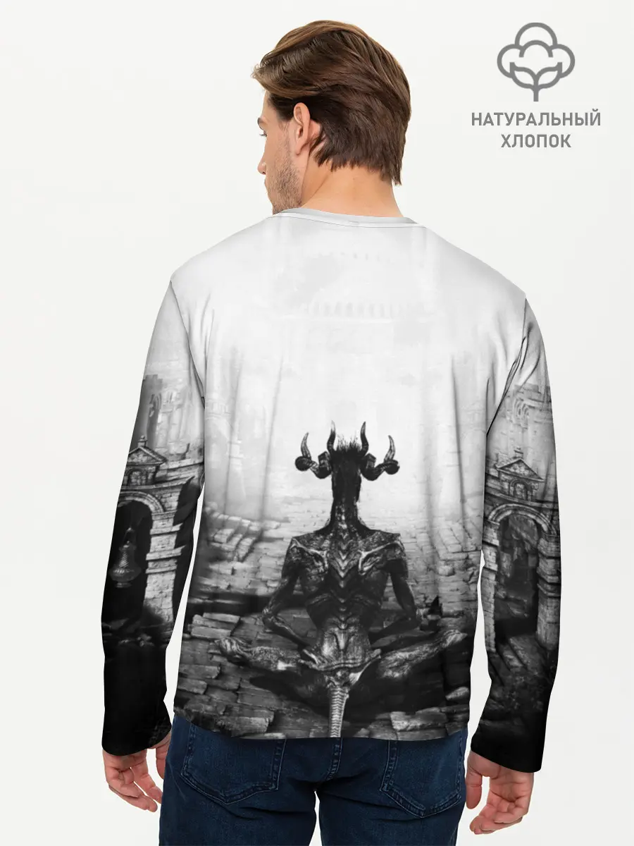 Мужской лонгслив базовый / Dark Souls (P007_P004ooo1740183, P004ooo1740183)