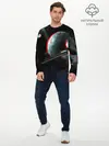Мужской лонгслив базовый / Cosmos Glitch (P007_P004ooo1744939, P004ooo1744939)
