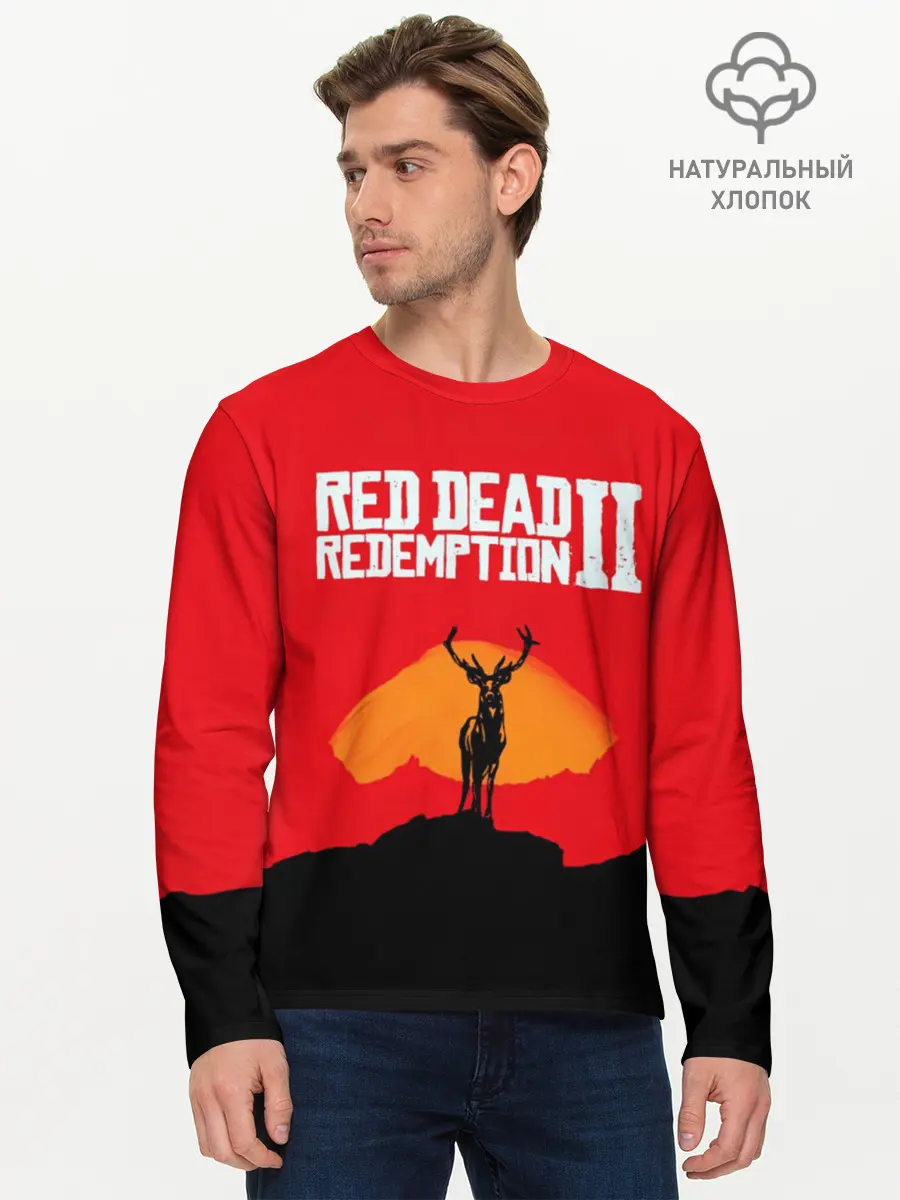 Мужской лонгслив базовый / RDR2 (P007_P004ooo1745281, P004ooo1745281)