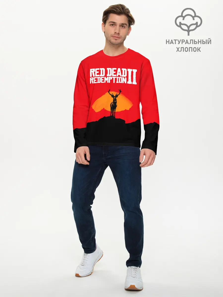 Мужской лонгслив базовый / RDR2 (P007_P004ooo1745281, P004ooo1745281)