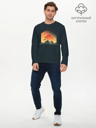 Мужской лонгслив базовый / Заход Солнца (P007_P004ooo1742773, P004ooo1742773)