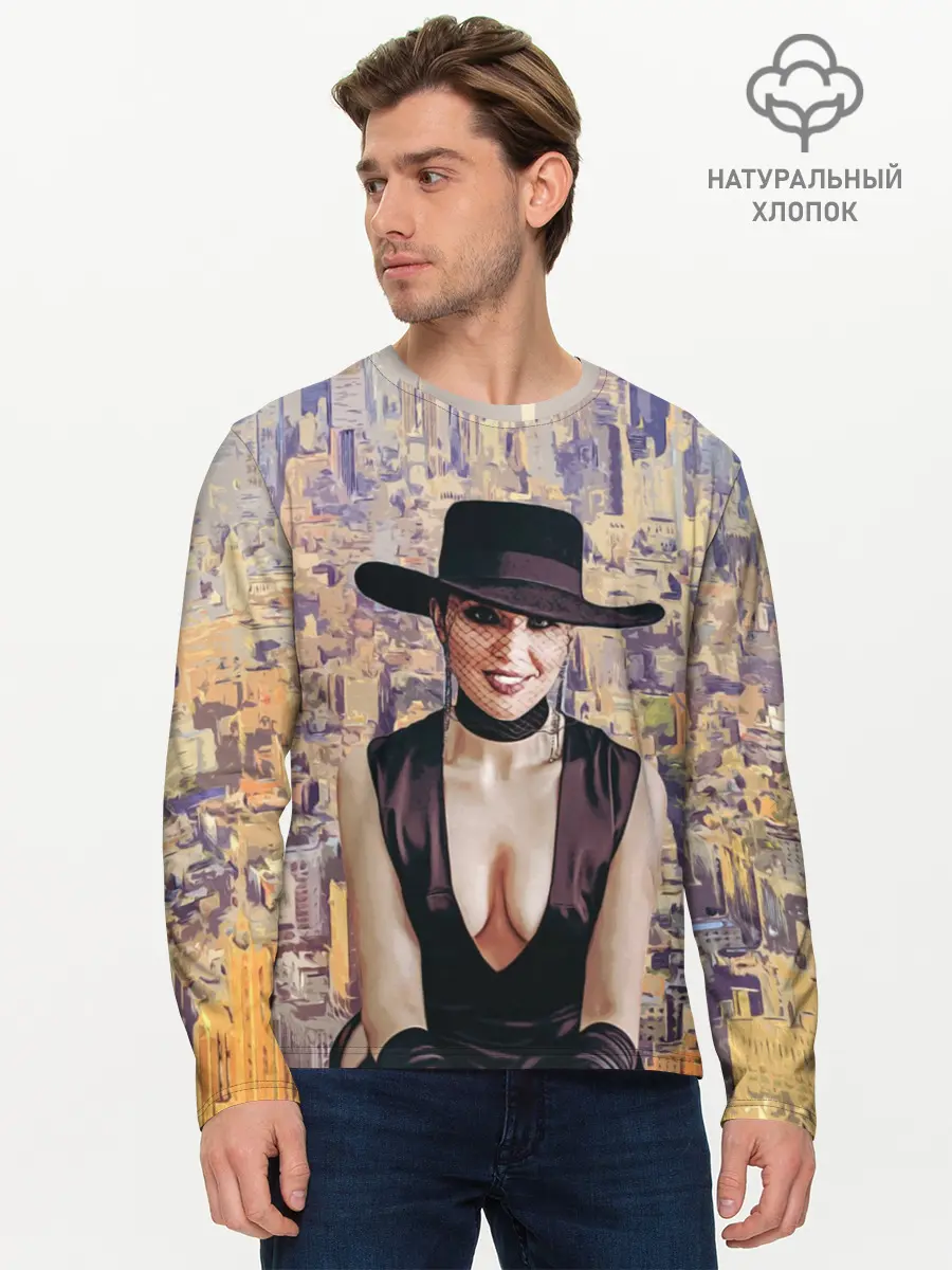 Мужской лонгслив базовый / Maruv (P007_P004ooo1742859, P004ooo1742859)