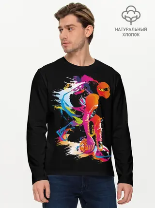 Мужской лонгслив базовый / Баскетбол (P007_P004ooo1742261, P004ooo1742261)