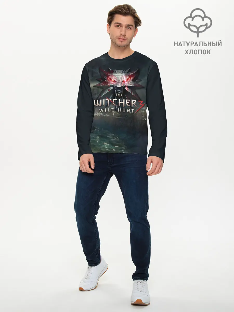 Мужской лонгслив базовый / The Witcher 3: Wild Hunt (P007_P004ooo1743561, P004ooo1743561)