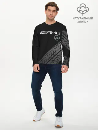 Мужской лонгслив базовый / Mercedes (P007_P004ooo1743941, P004ooo1743941)