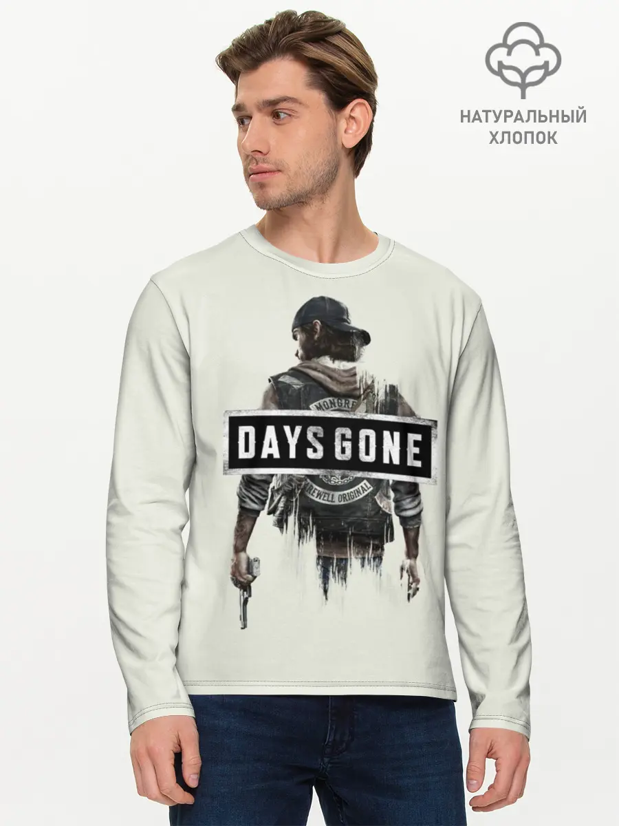 Мужской лонгслив базовый / Days Gone Poster (P007_P004ooo1746411, P004ooo1746411)