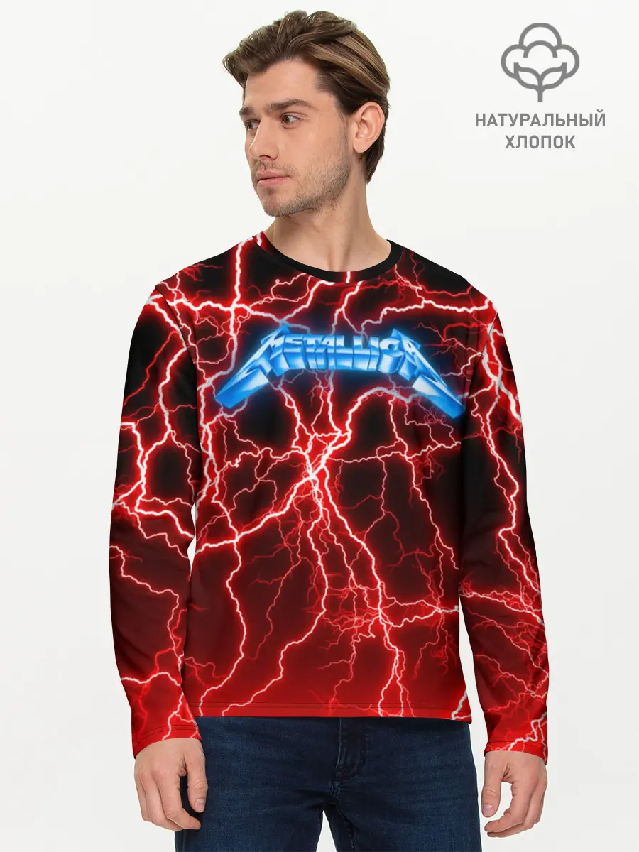 Мужской лонгслив базовый / METALLICA (P007_P004ooo1746439, P004ooo1746439)