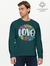 Мужской лонгслив базовый / All You Need is Love (P007_P004ooo1745883, P004ooo1745883)