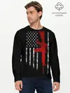 Мужской лонгслив базовый / American Patriot (P007_P004ooo1747233, P004ooo1747233)