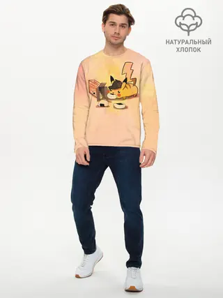Мужской лонгслив базовый / Детектив Пика (P007_P004ooo1747635, P004ooo1747635)