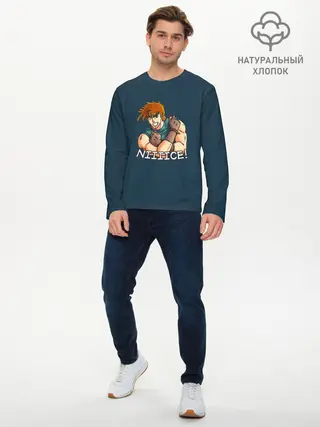 Мужской лонгслив базовый / JoJo (P007_P004ooo1746513, P004ooo1746513)