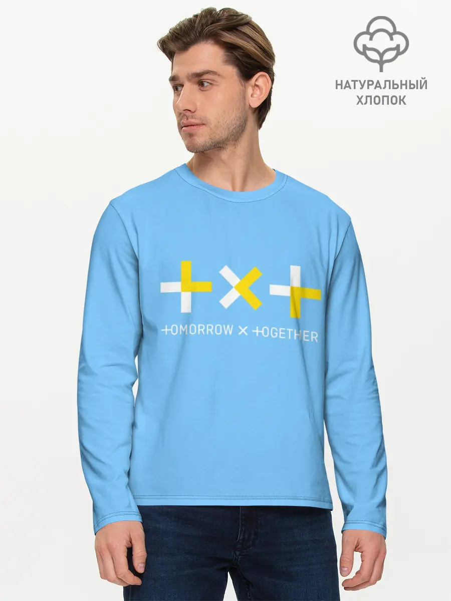 Мужской лонгслив базовый / TOMORROW X TOGETHER / TXT (P007_P004ooo1746651, P004ooo1746651)