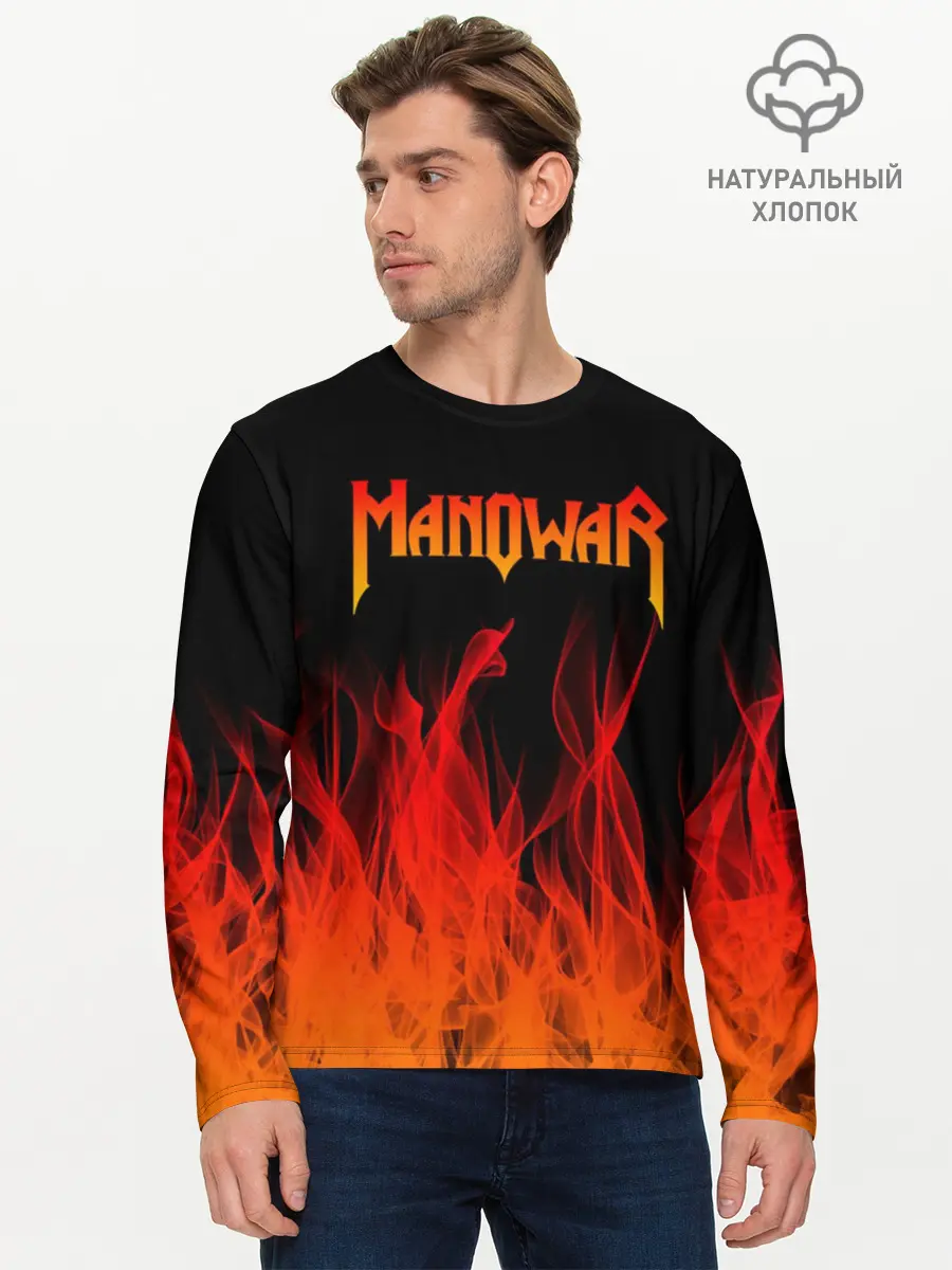 Мужской лонгслив базовый / MANOWAR (P007_P004ooo1746679, P004ooo1746679)