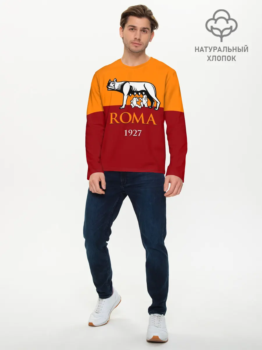 Мужской лонгслив базовый / Рома (P007_P004ooo1747017, P004ooo1747017)