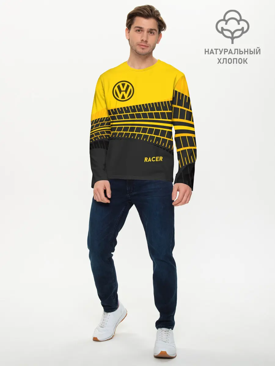 Мужской лонгслив базовый / Volkswagen (P007_P004ooo1747033, P004ooo1747033)