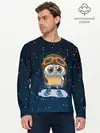 Мужской лонгслив базовый / Совенок летчик (P007_P004ooo1751177, P004ooo1751177)